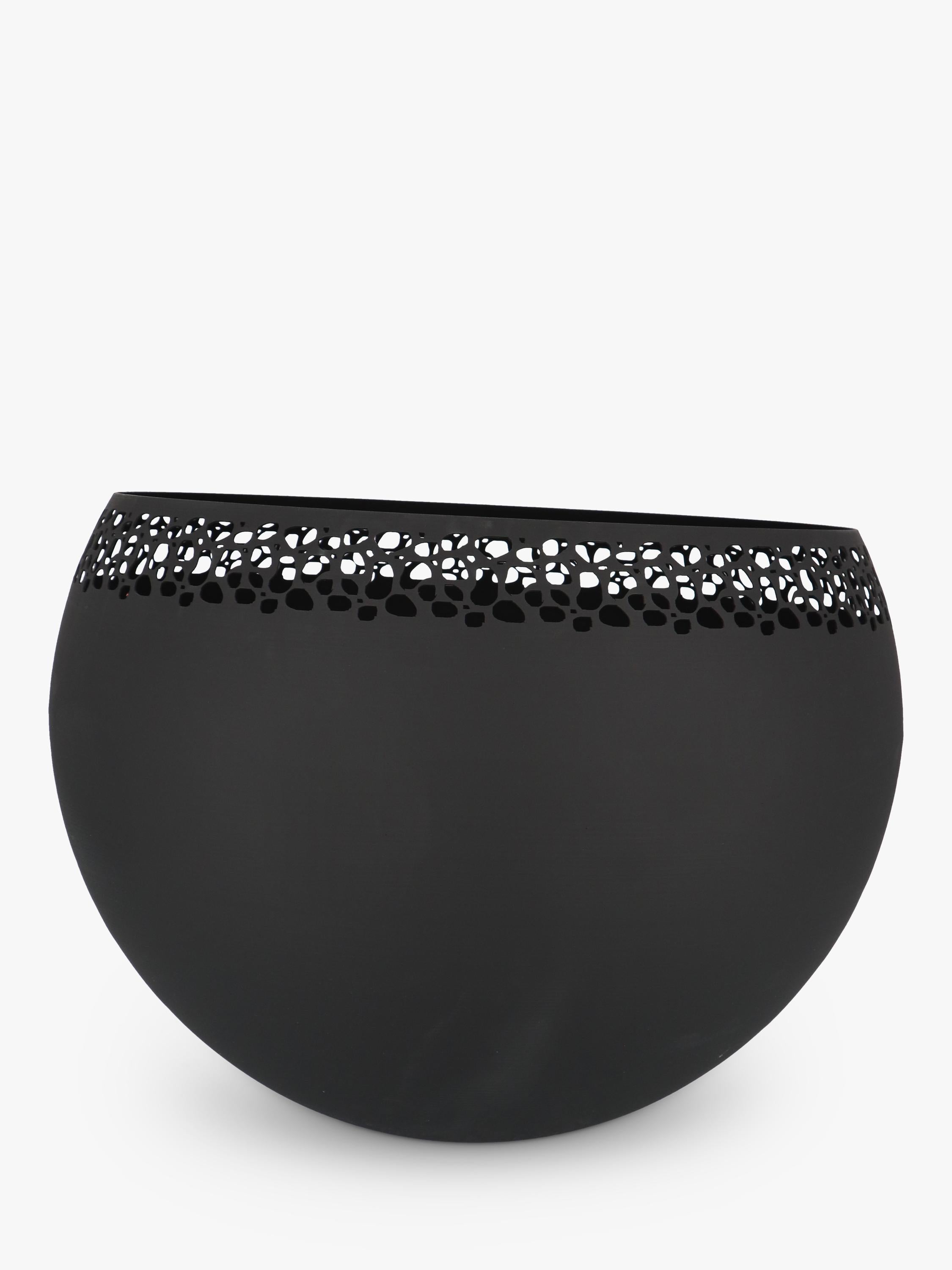 Fallen Fruits Speckle Fireball Firepit black steel, UK version