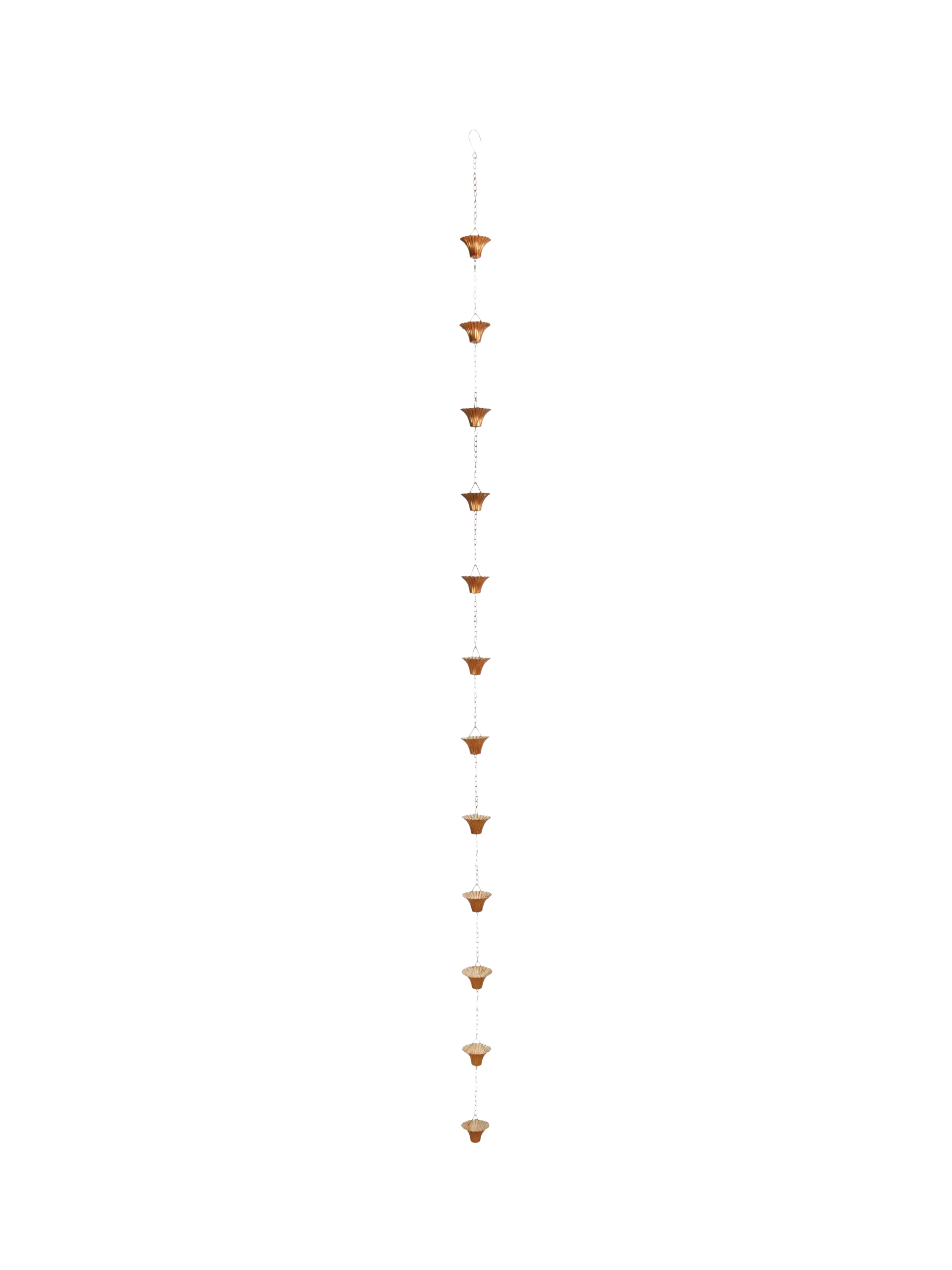 Fallen Fruits copper plated rain chain, UK version