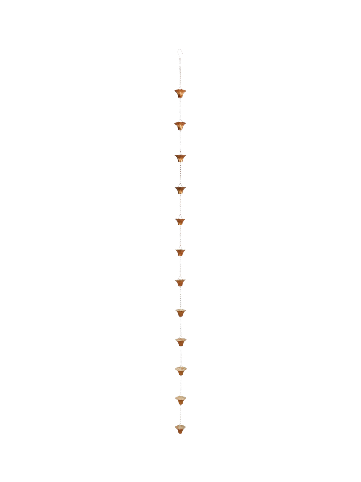 Fallen Fruits copper plated rain chain, UK version