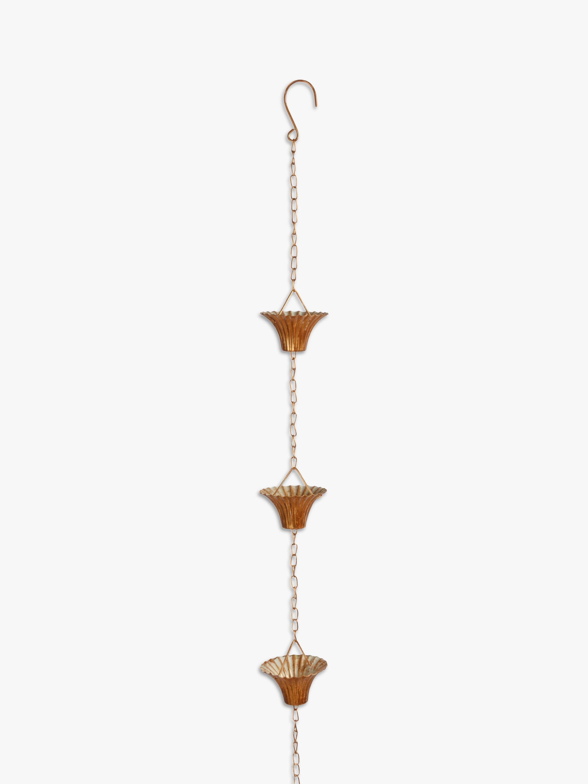 Fallen Fruits copper plated rain chain, UK version