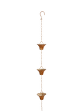 Fallen Fruits copper plated rain chain, UK version