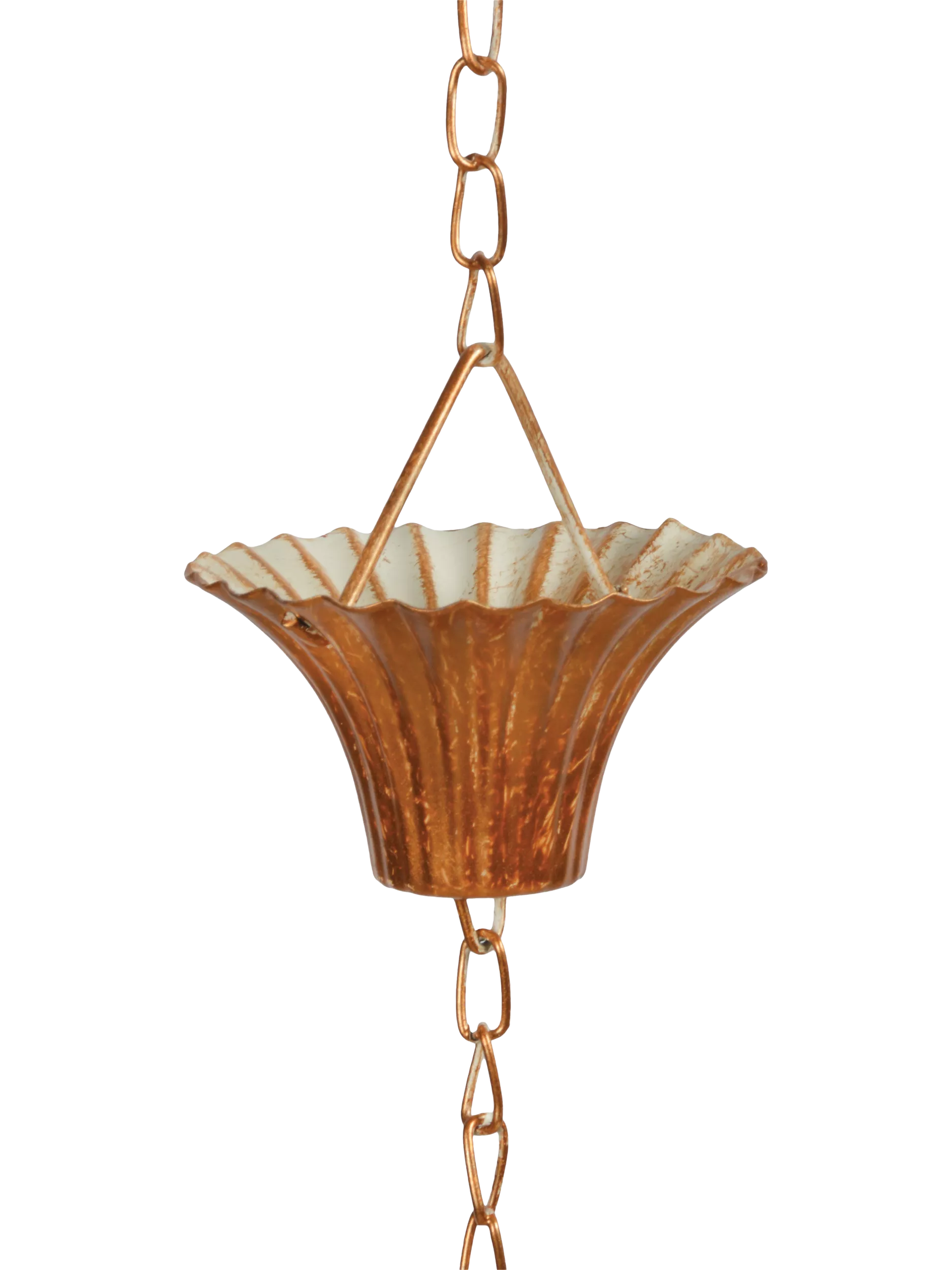 Fallen Fruits copper plated rain chain, UK version