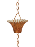 Fallen Fruits copper plated rain chain, UK version