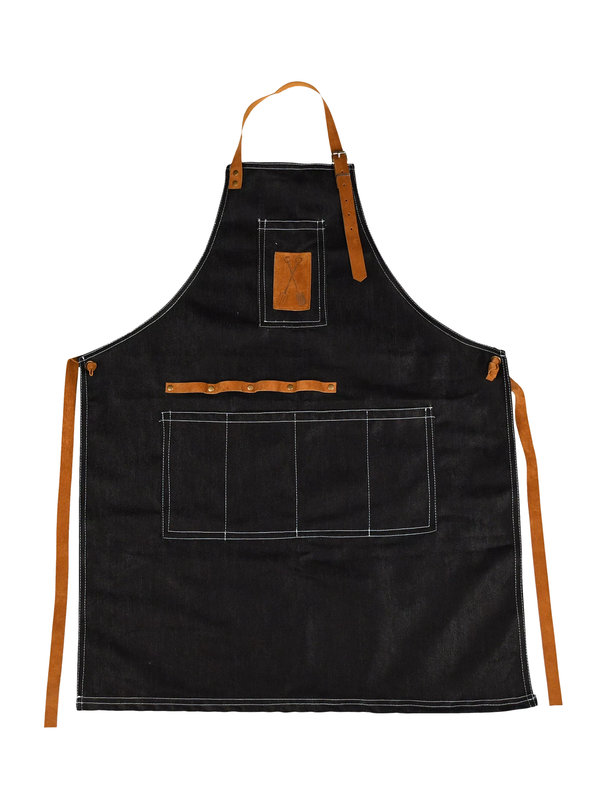 Fallen Fruits denim garden apron (British brand)