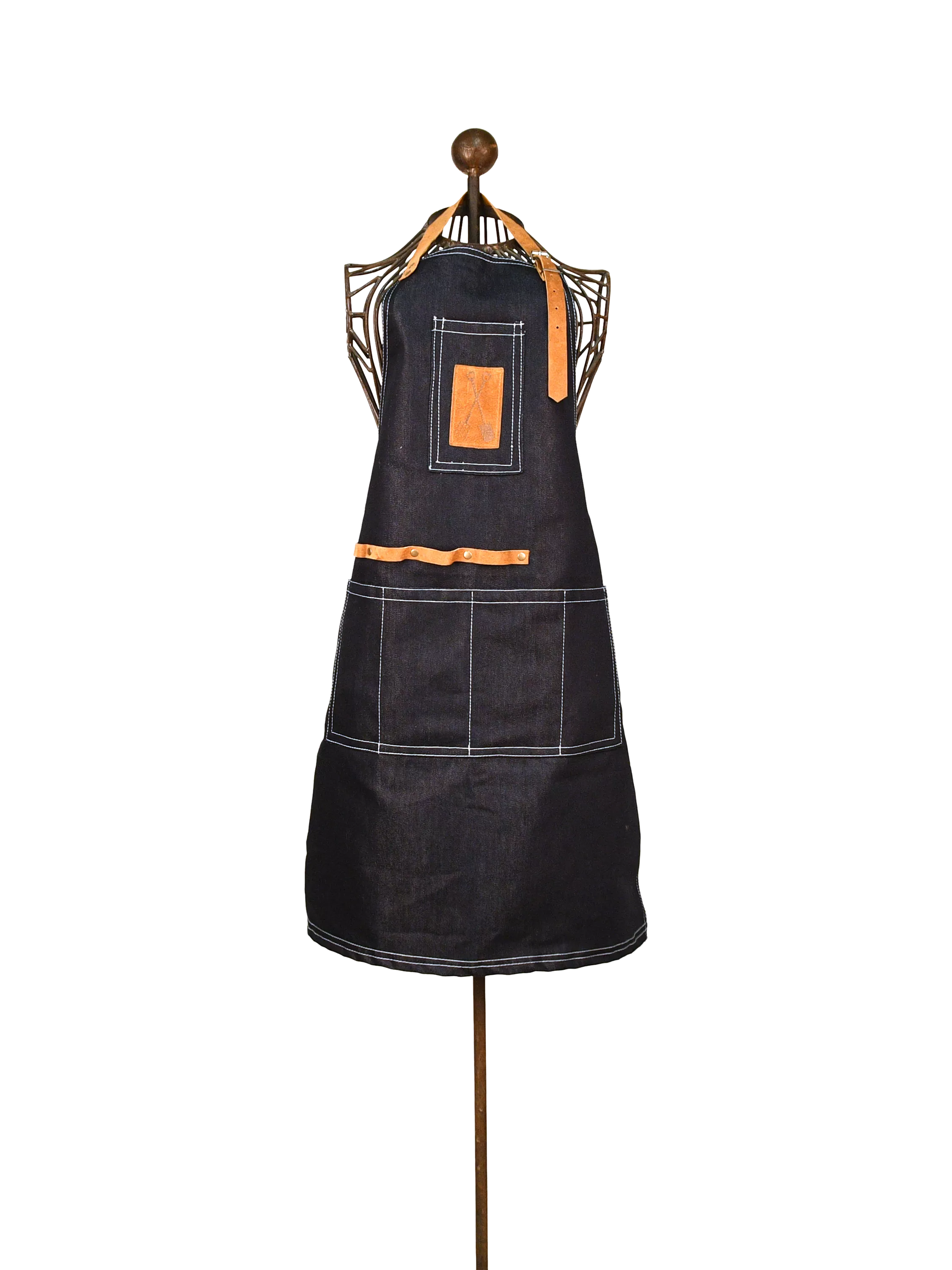 Fallen Fruits denim garden apron (British brand)