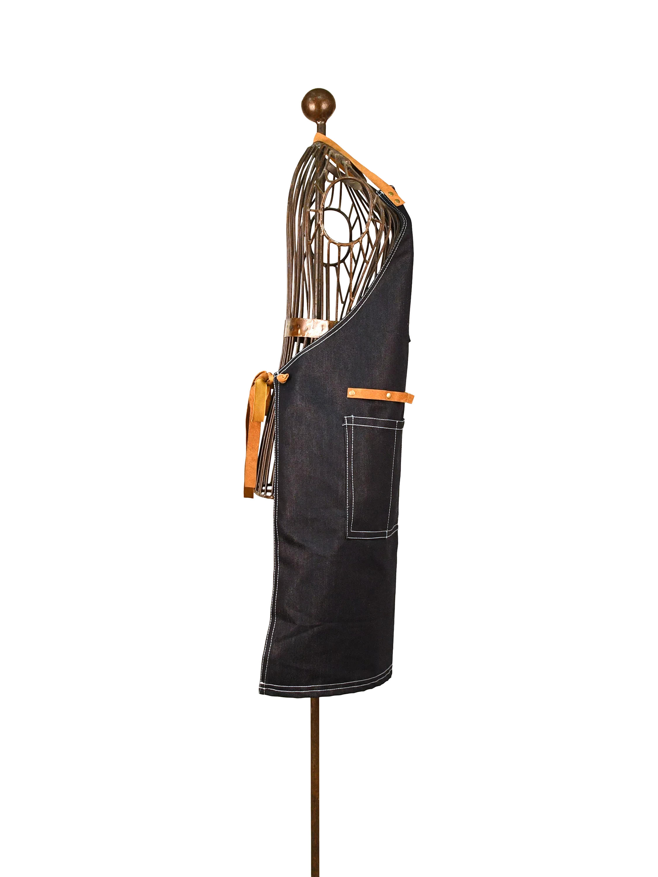 Fallen Fruits denim garden apron (British brand)