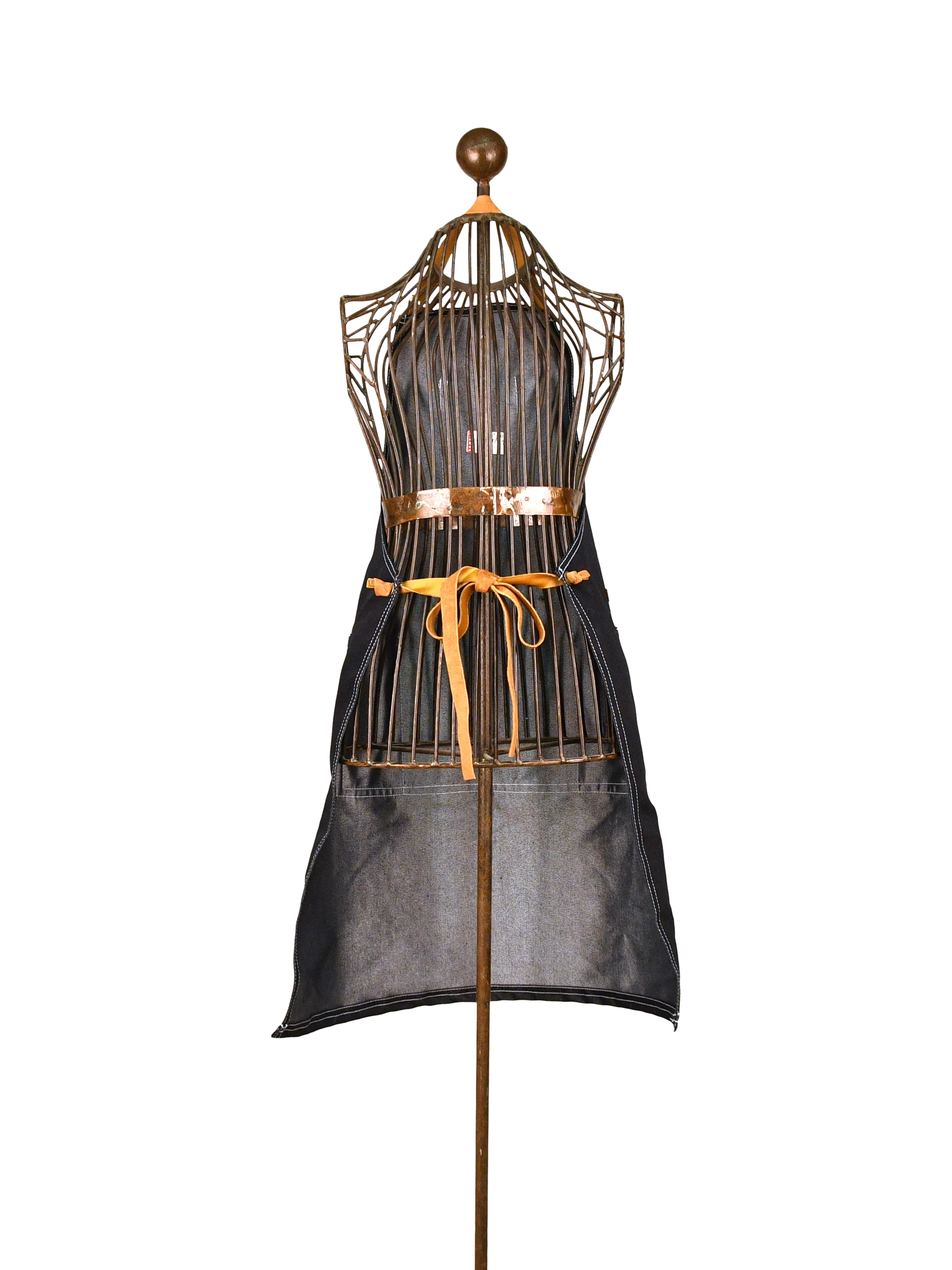 Fallen Fruits denim garden apron (British brand)