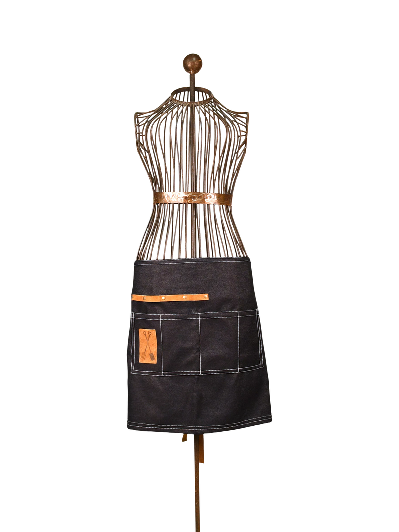 Fallen Fruits denim garden tool belt with compartments (British brand)