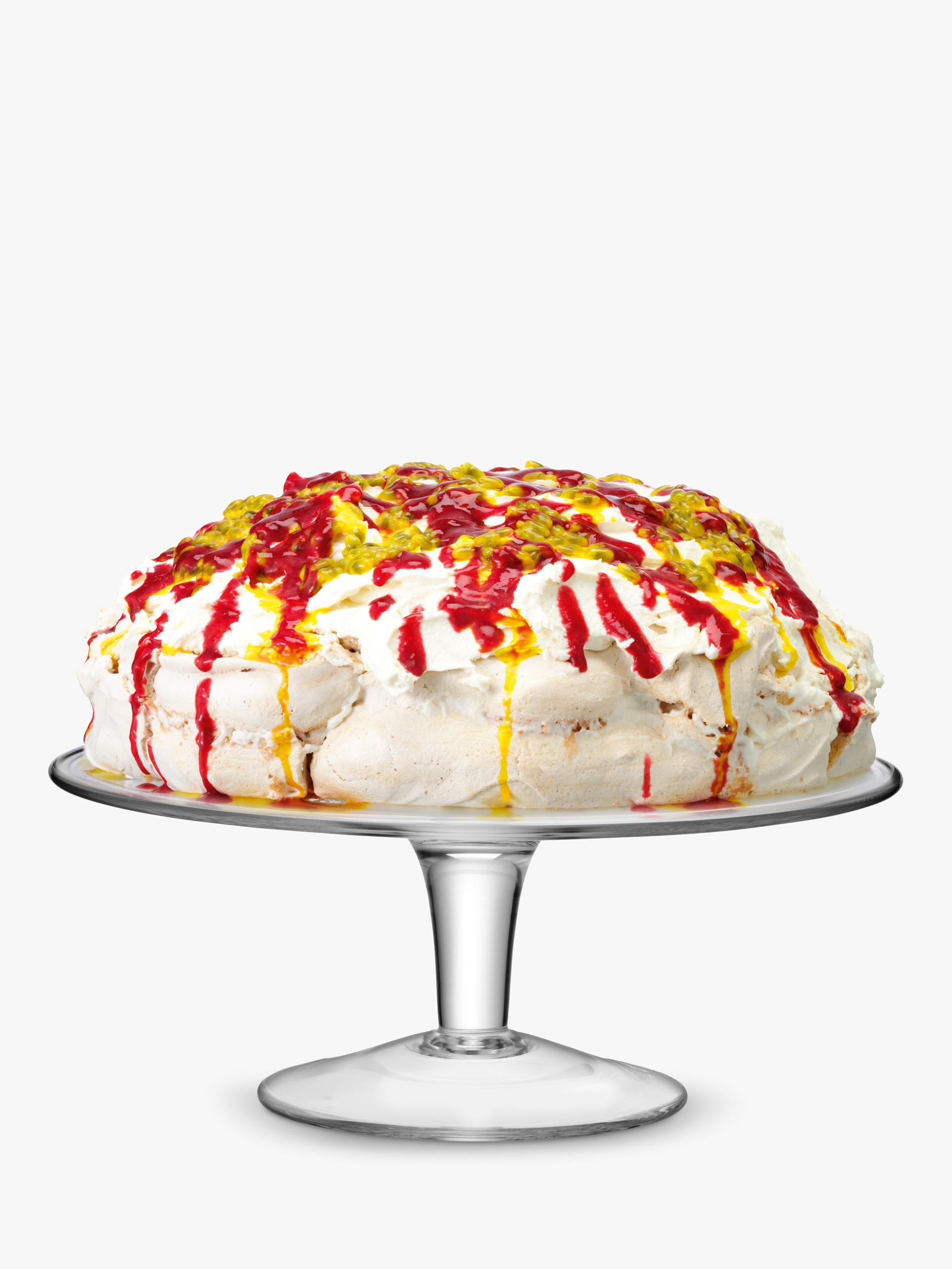 LSA International glass cake stand 31cm, UK version