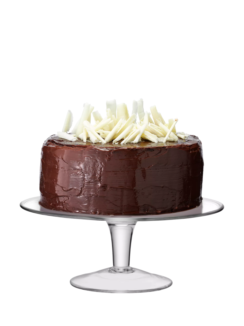 LSA International glass cake stand 31cm, UK version