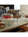 LSA International glass cake stand 31cm, UK version