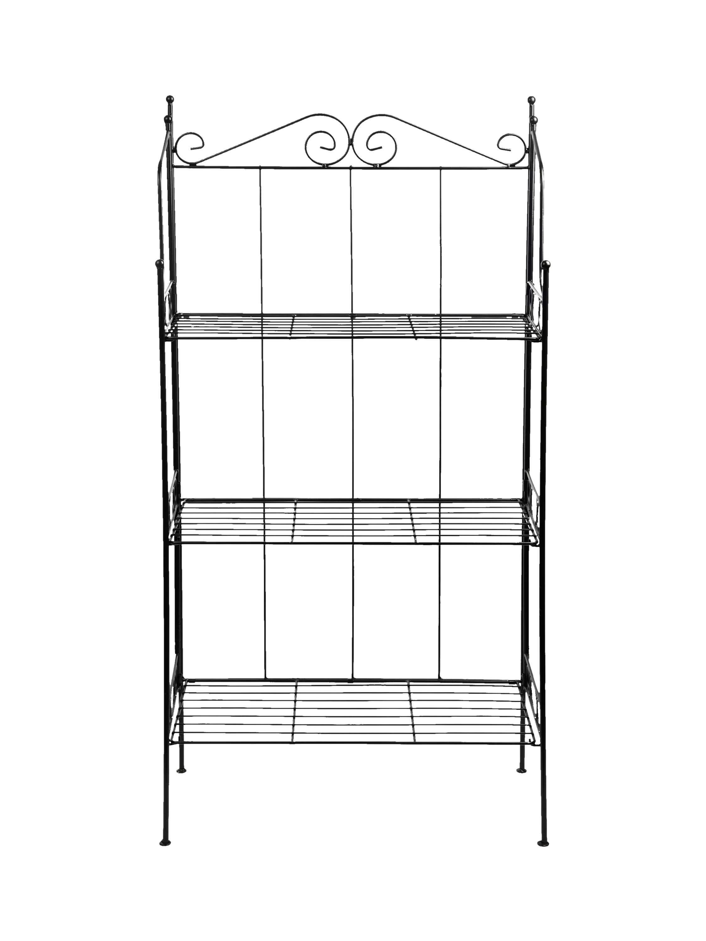 Fallen Fruits 3 tier etagere plant stand black H109cm, UK version