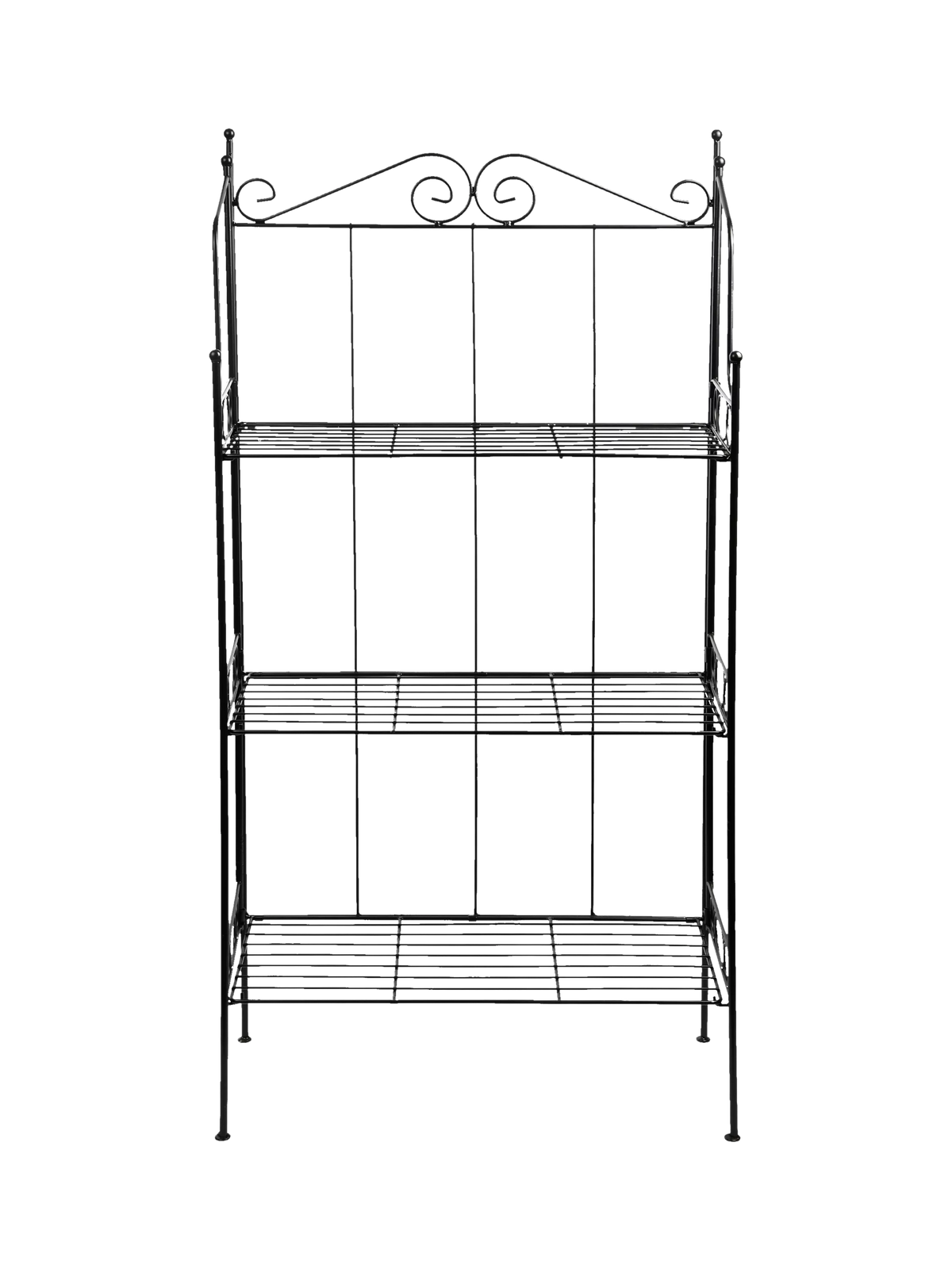 Fallen Fruits 3 tier etagere plant stand black H109cm, UK version