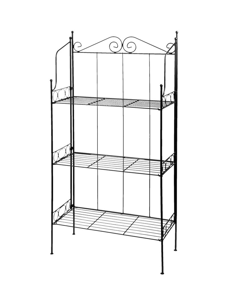 Fallen Fruits 3 tier etagere plant stand black H109cm, UK version