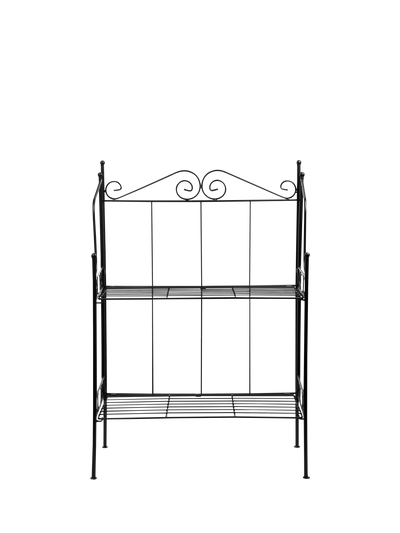 John Lewis Fallen Fruits Folding 2 Tier Etagere Plant Stand Black 79.5cm Height- Buy online at McGrocer