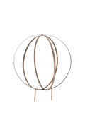 Fallen Fruits metal sphere plant support rust (British brand)