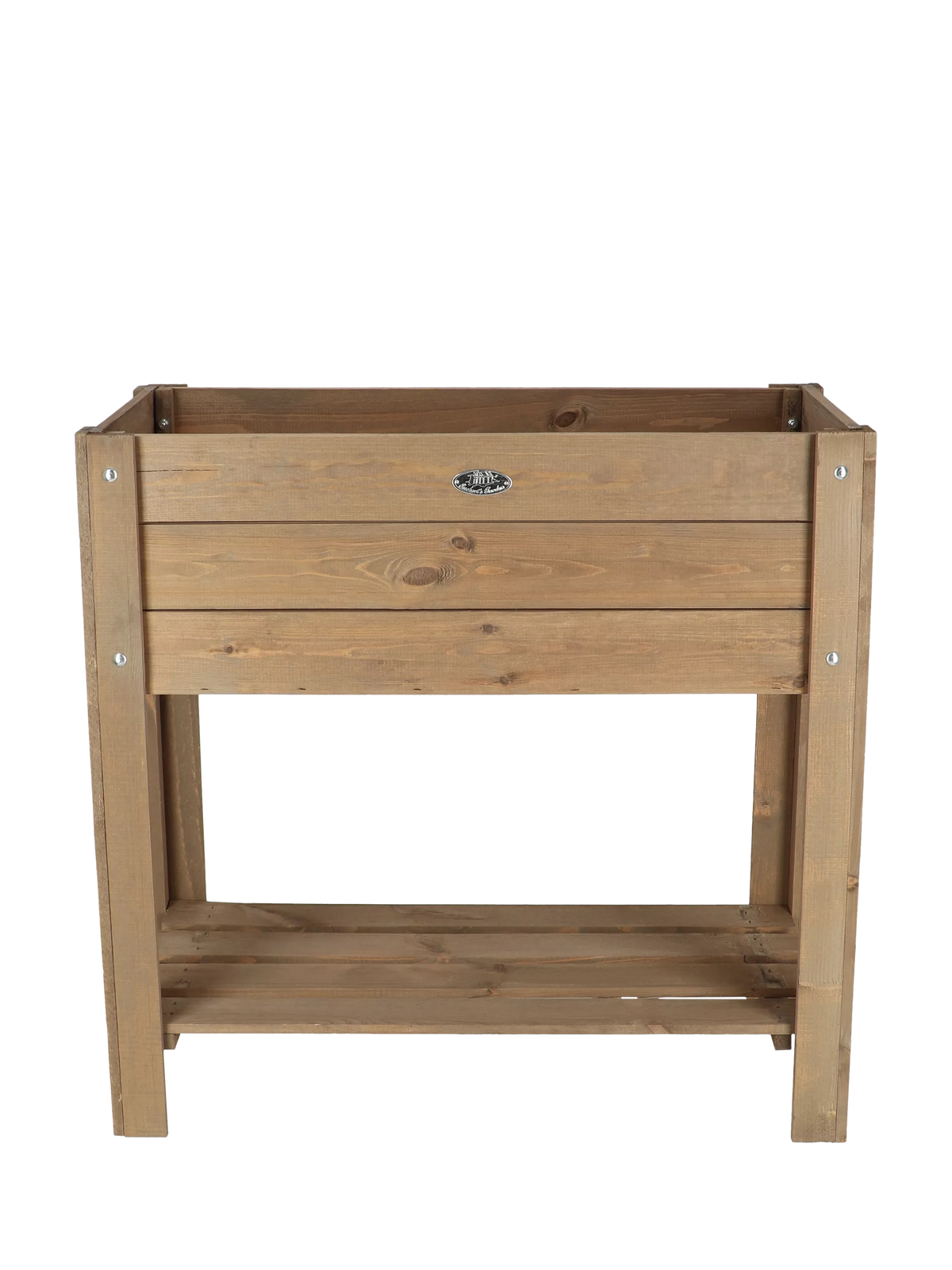 Fallen Fruits small spruce wood raised planter, imported from the UK