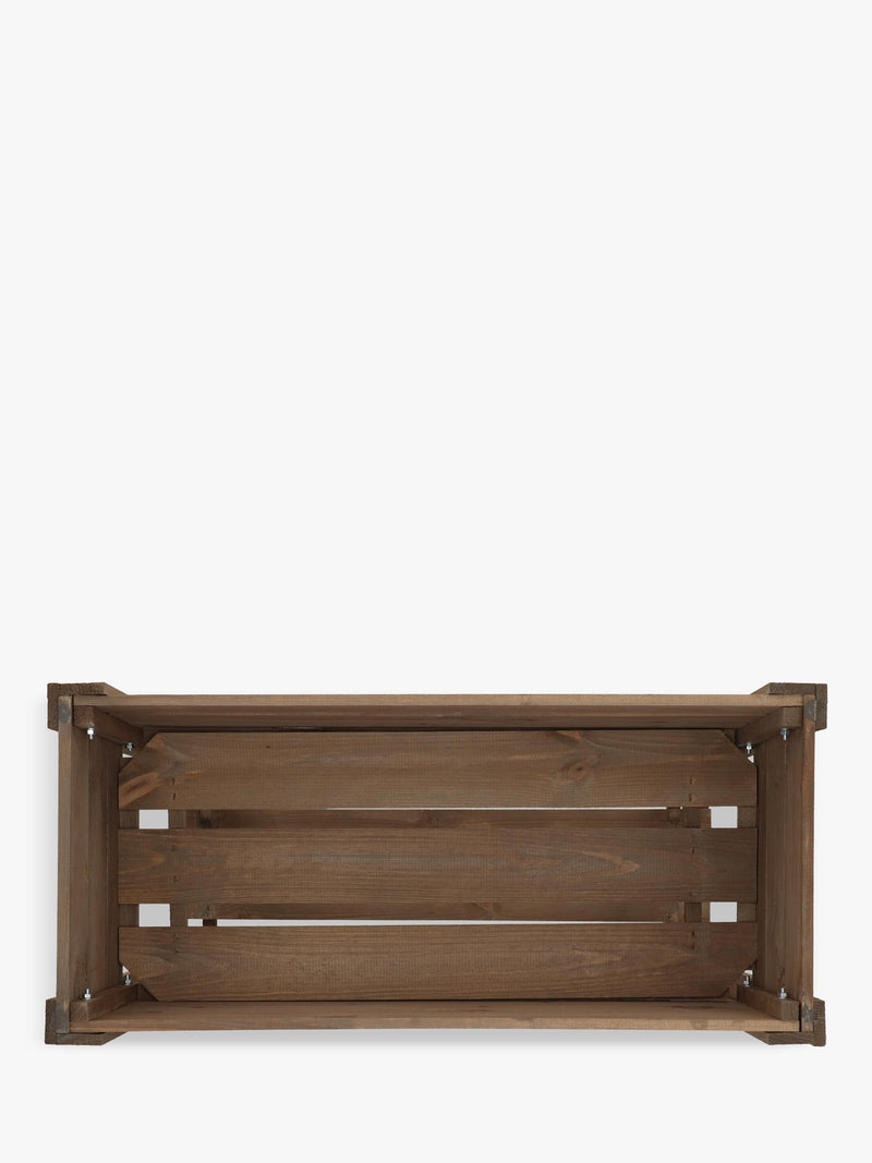 Fallen Fruits small spruce wood raised planter, imported from the UK