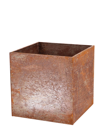 John Lewis Fallen Fruits Square Trough Planter Rust 38cm- Buy online at McGrocer