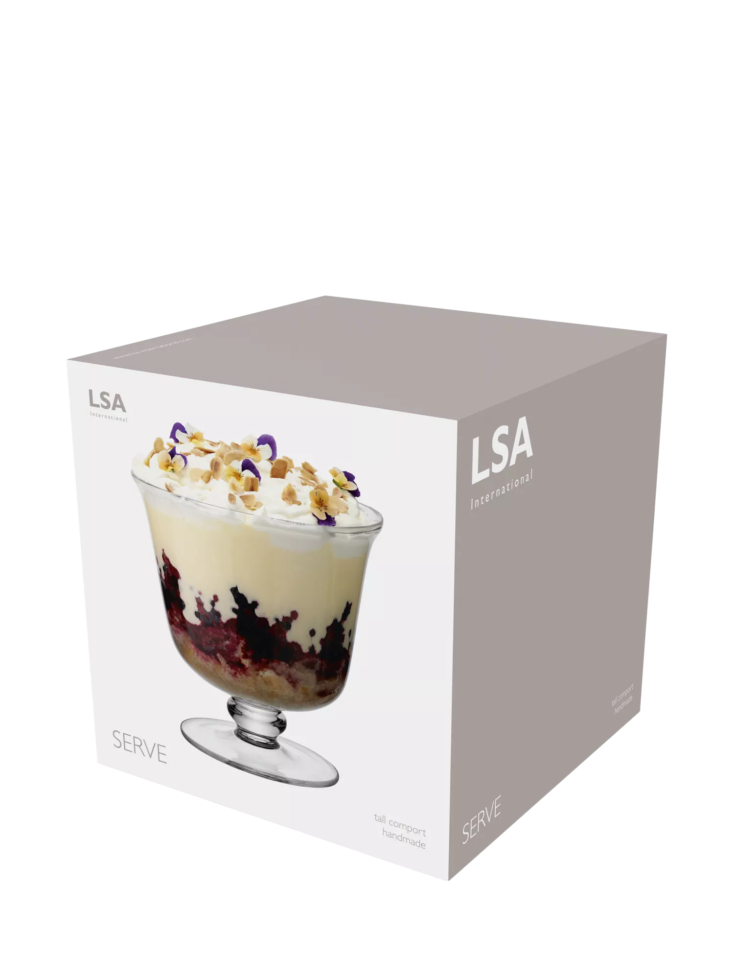 LSA International tall compote bowl 22cm (British brand)