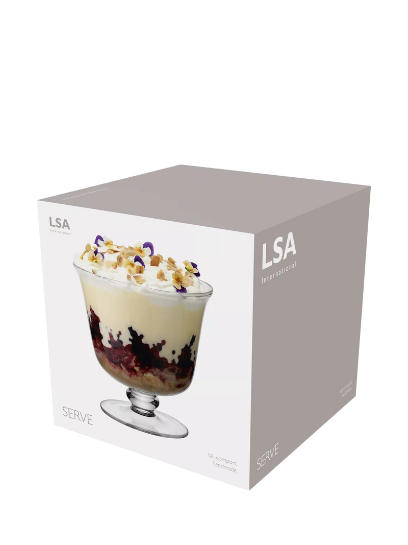 LSA International tall compote bowl 22cm (British brand)