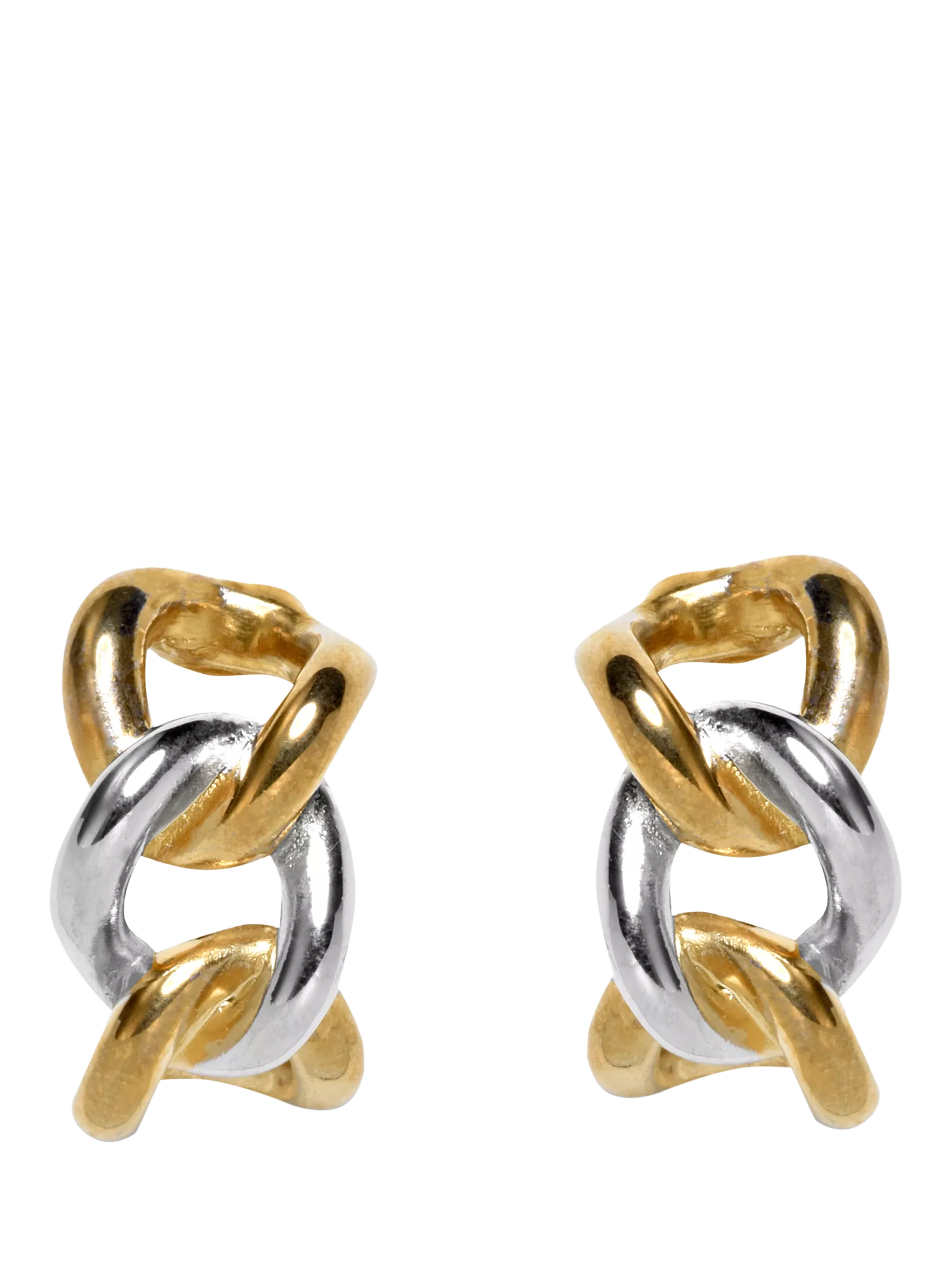 Eclectica 18ct gold rhodium plated clip on earrings, imported from the UK
