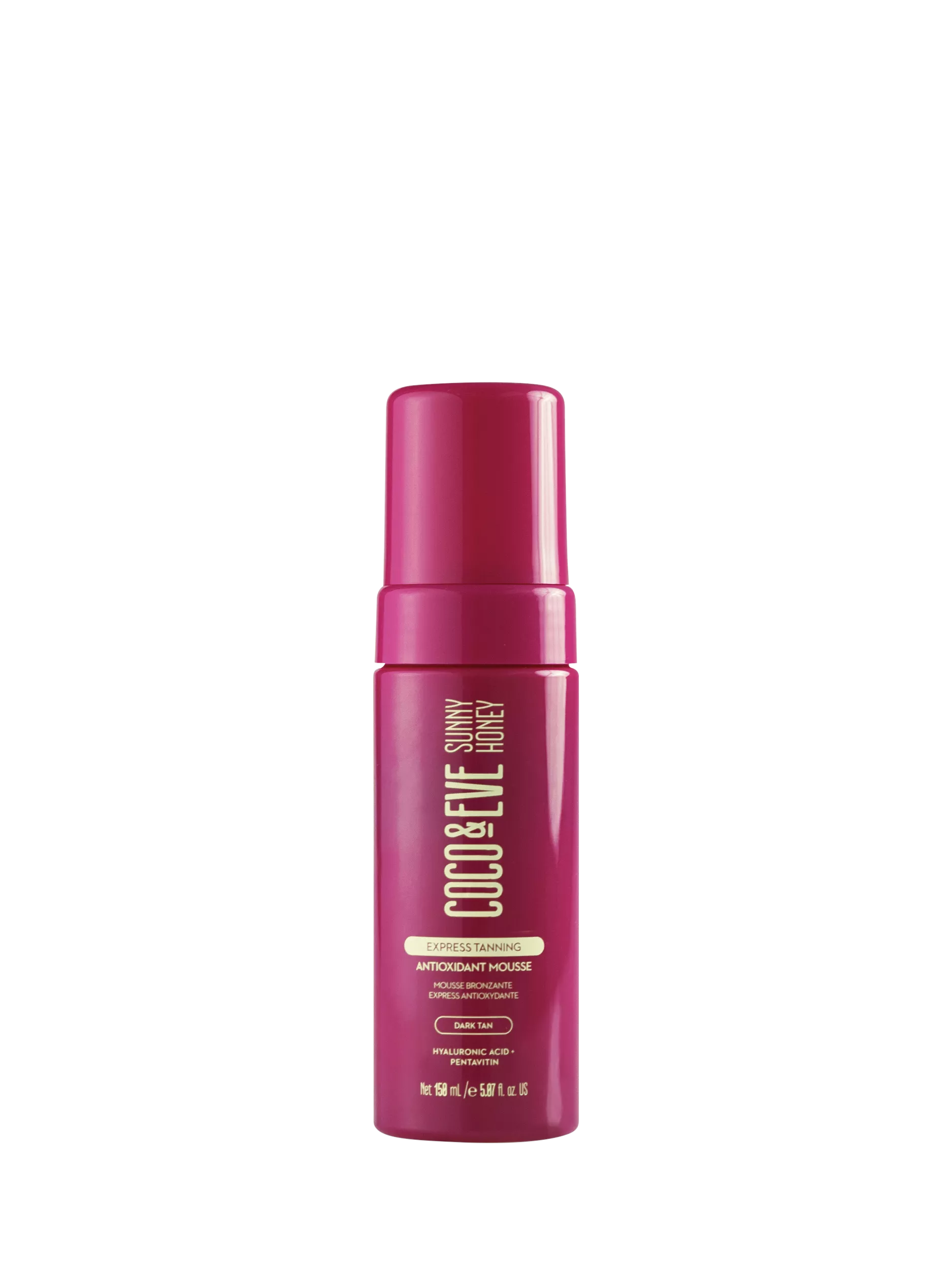 Coco & Eve express tanning mousse dark tan 150ml, imported from the UK