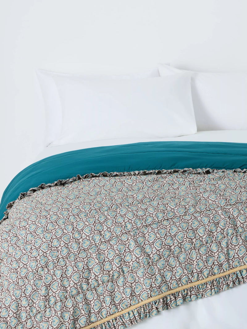 John Lewis Sanderson Frisk blue bedspread, imported from the UK