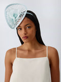John Lewis Darcia Crosshatch Fascinator, Light Blue