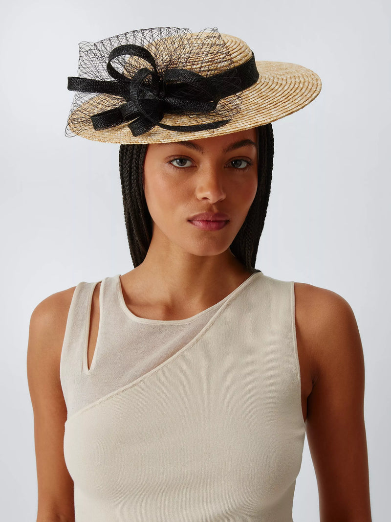 John Lewis Emmaline small boater hat natural straw - British product