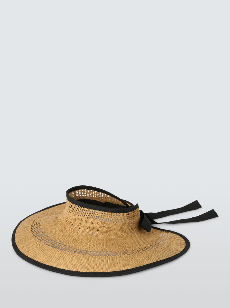John Lewis wide brim visor made from natural fibres (British brand)