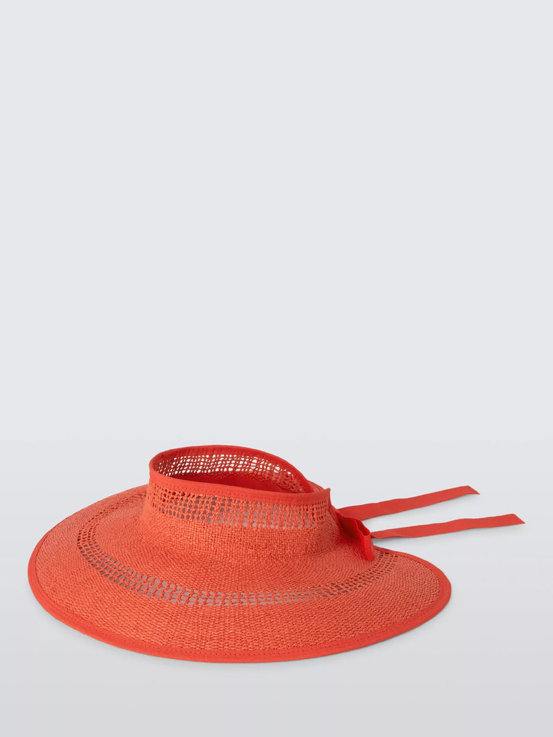 John Lewis wide brim visor made from natural fibres (British brand)
