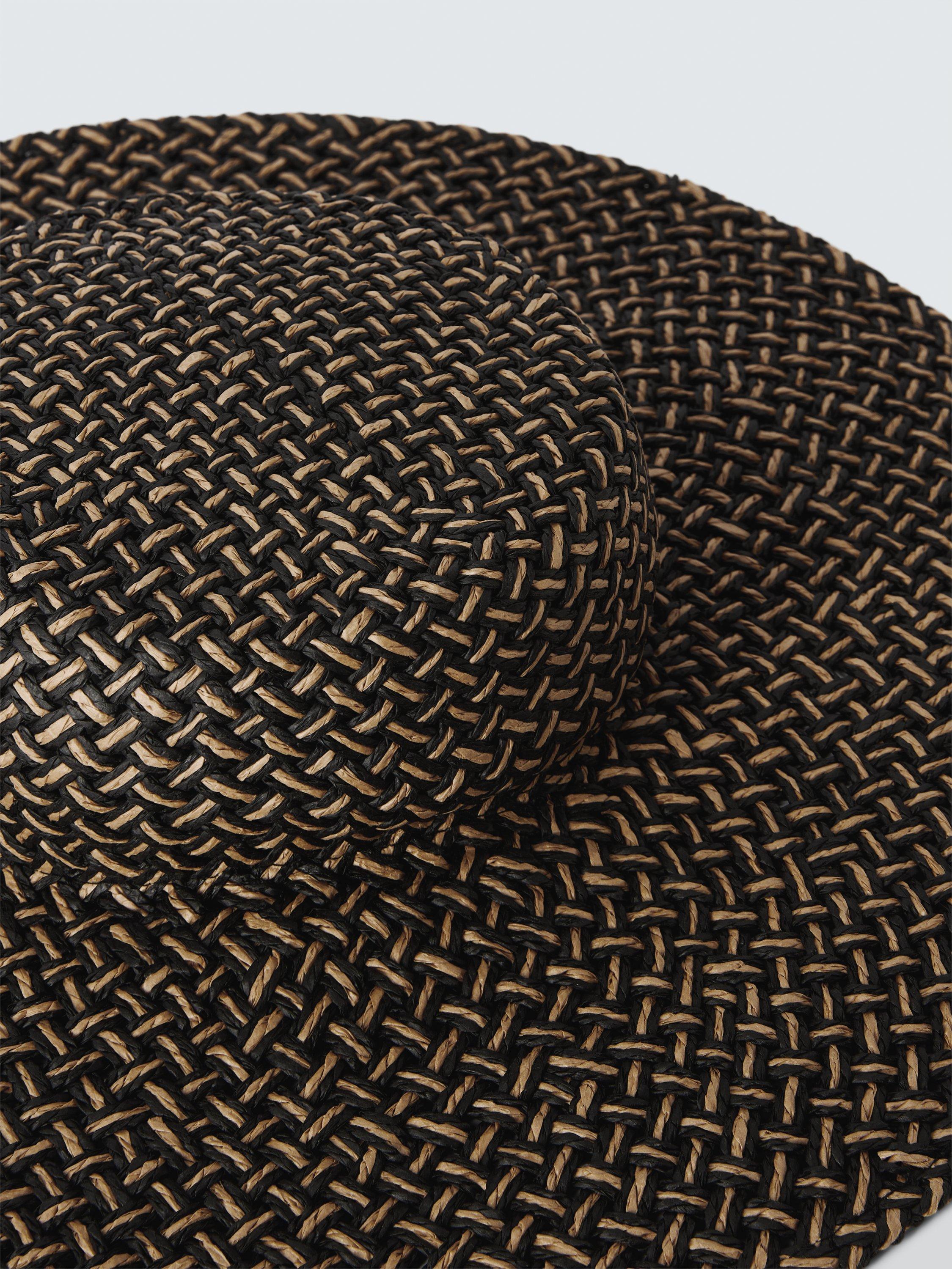 John Lewis weave brim sun hat black chocolate (British brand)