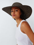 John Lewis weave brim sun hat black chocolate (British brand)