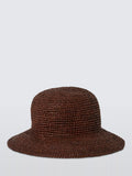 John Lewis raffia bucket hat chocolate - British product