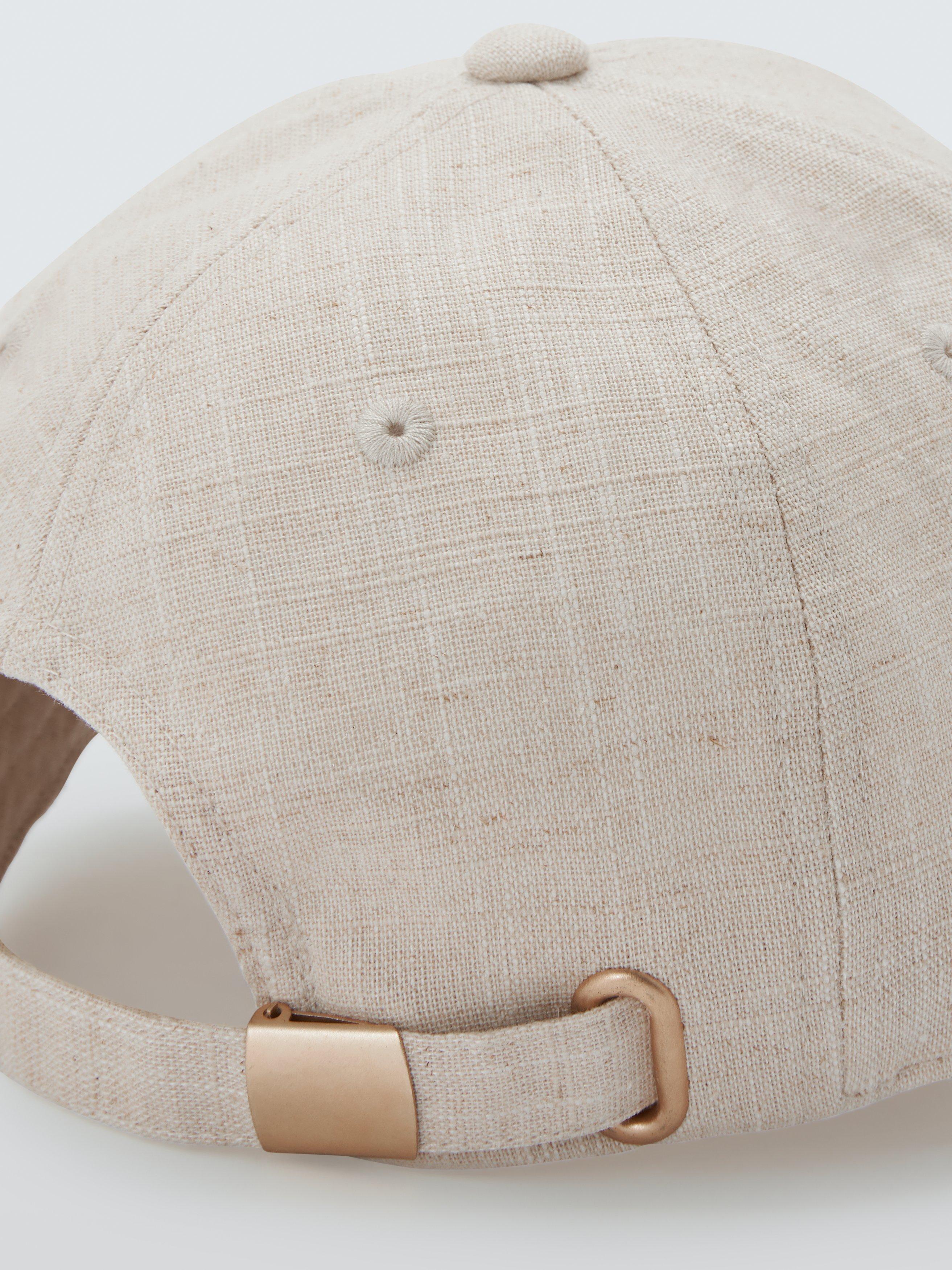 John Lewis baseball cap in cotton linen blend (British brand)