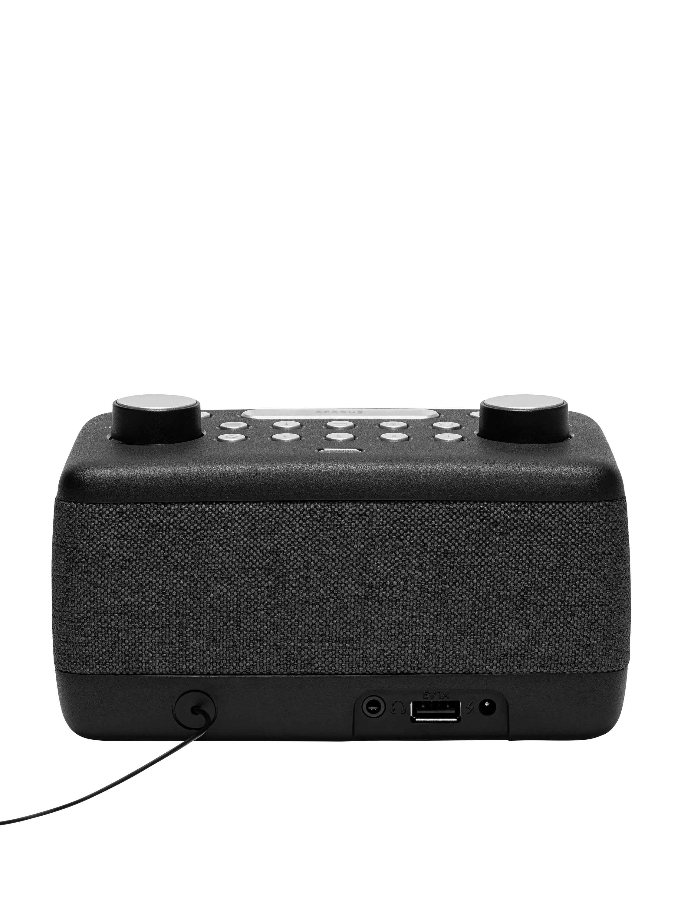 Roberts digital alarm clock radio black compact (British brand)