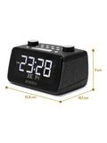 Roberts digital alarm clock radio black compact (British brand)