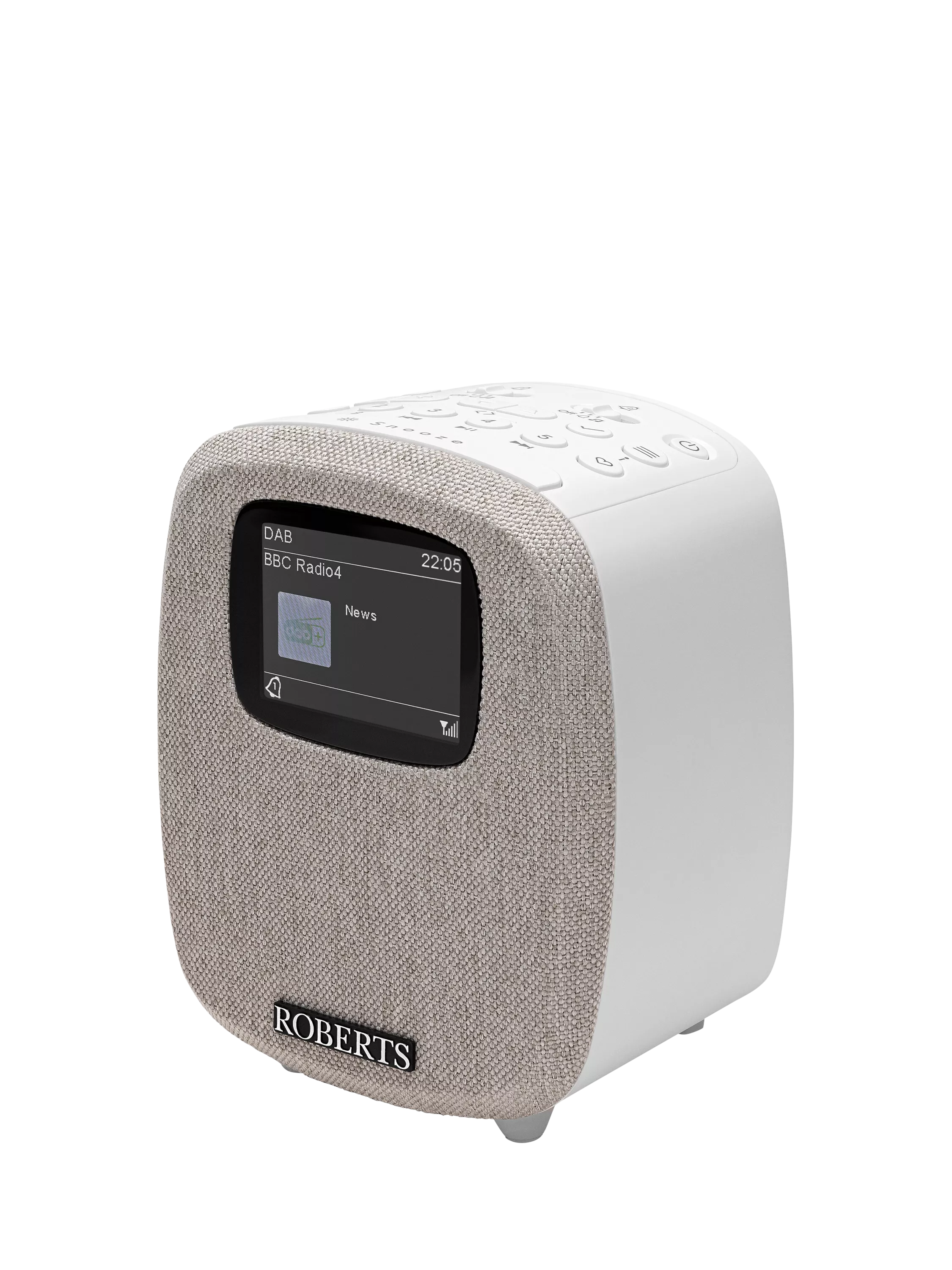 Roberts Ortus 5 digital alarm clock radio white (British brand)