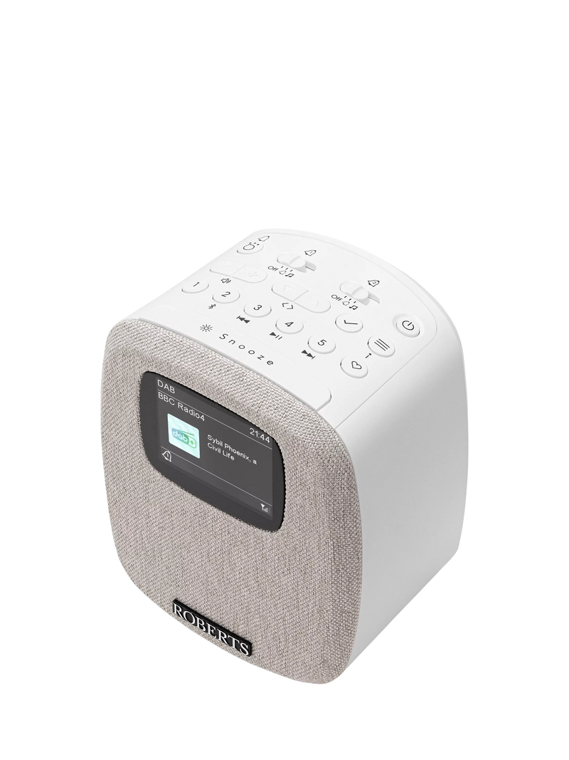 Roberts Ortus 5 digital alarm clock radio white (British brand)