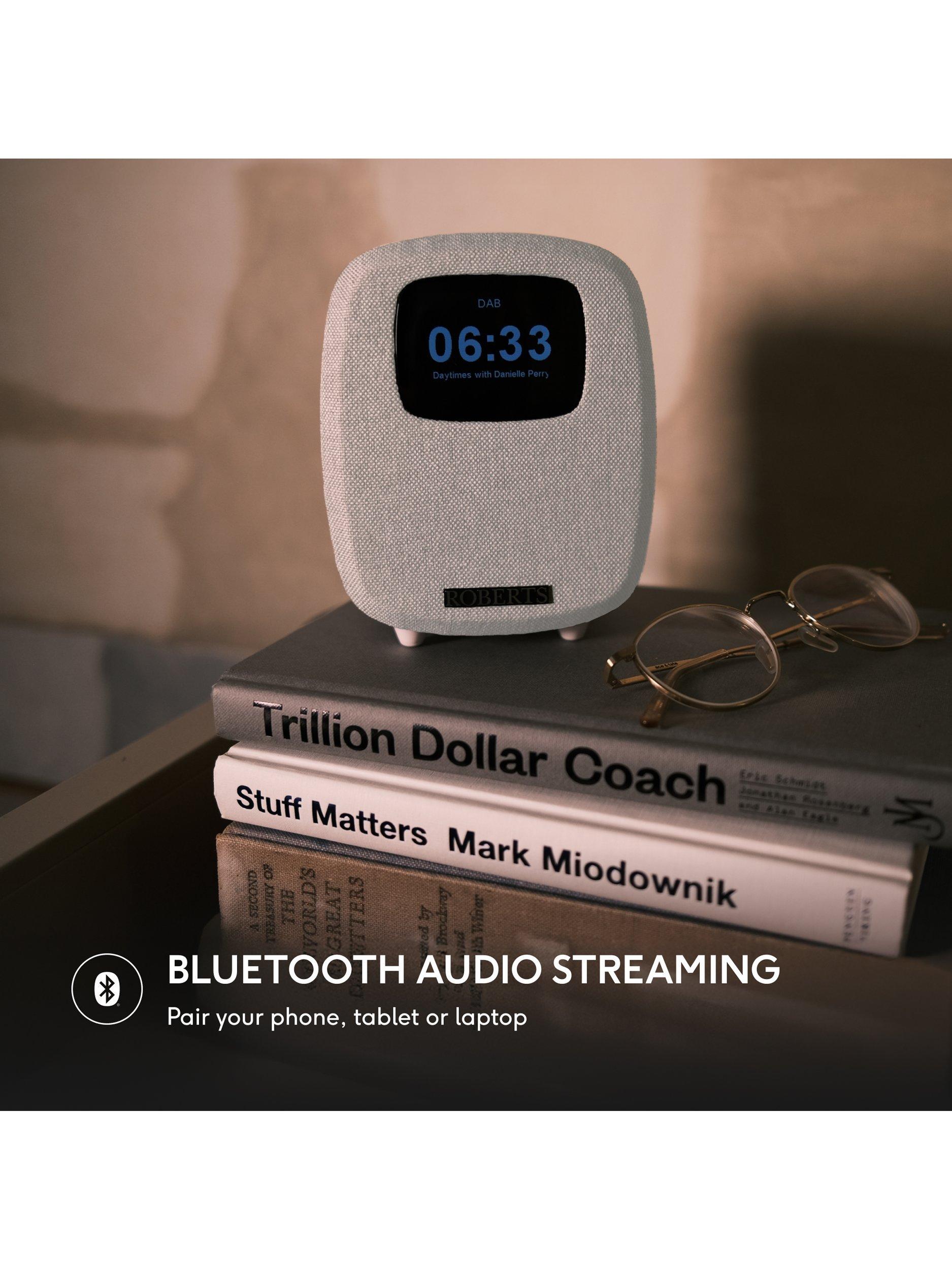 Roberts Ortus 5 digital alarm clock radio white (British brand)