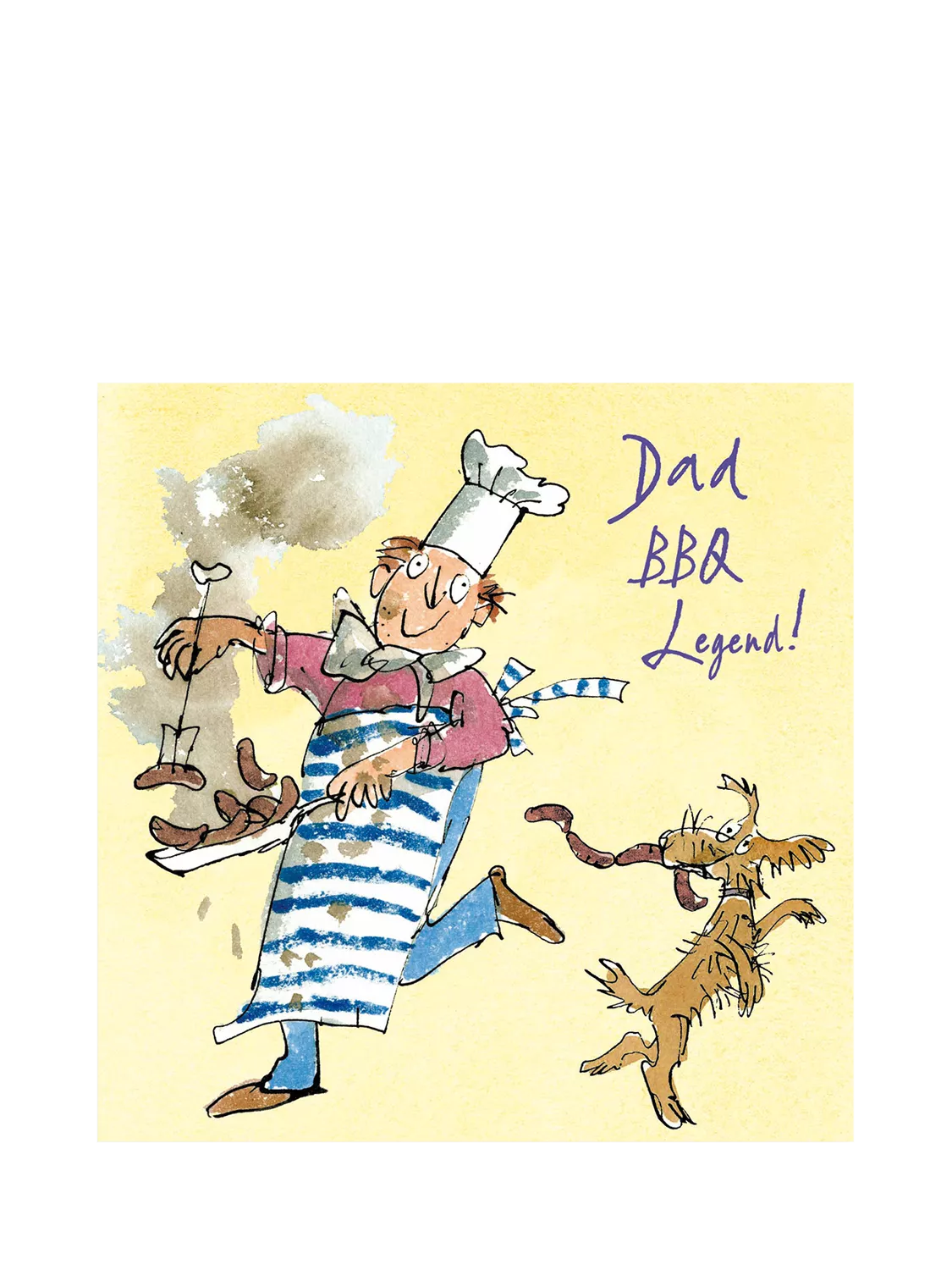 Woodmansterne BBQ legend Father's Day card (British brand)