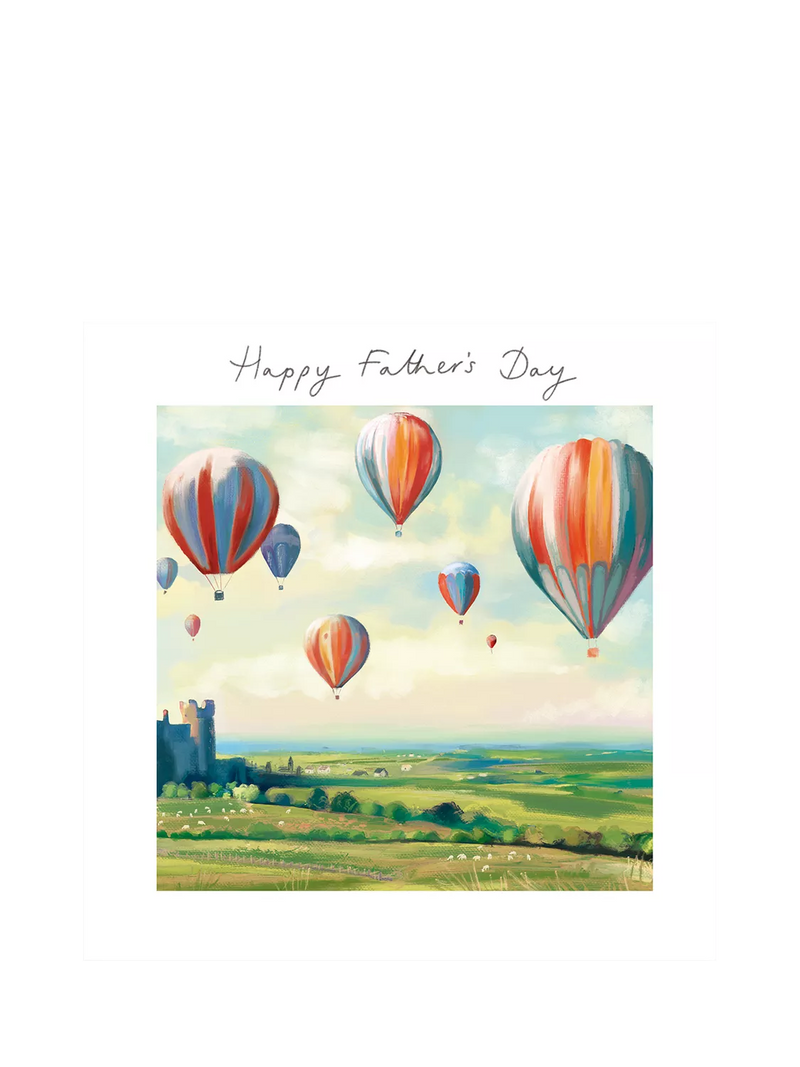 Woodmansterne hot air balloons Father's Day card, UK version