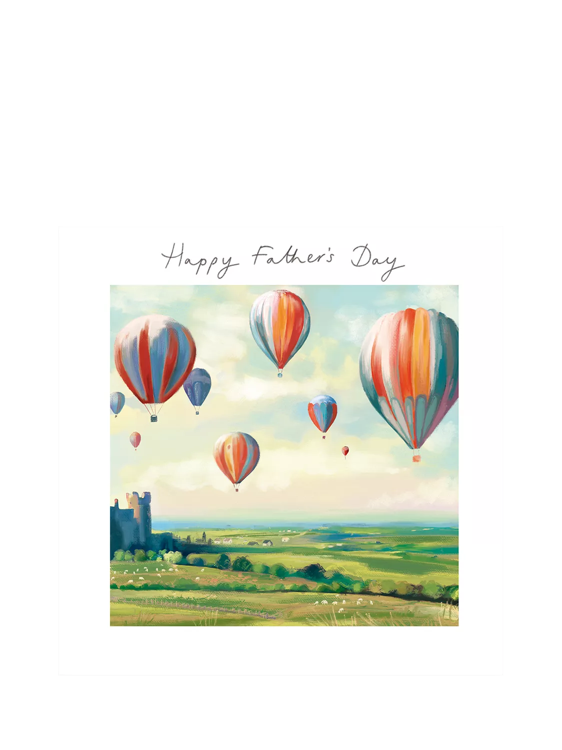 Woodmansterne hot air balloons Father's Day card, UK version