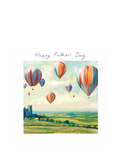 Woodmansterne hot air balloons Father's Day card, UK version