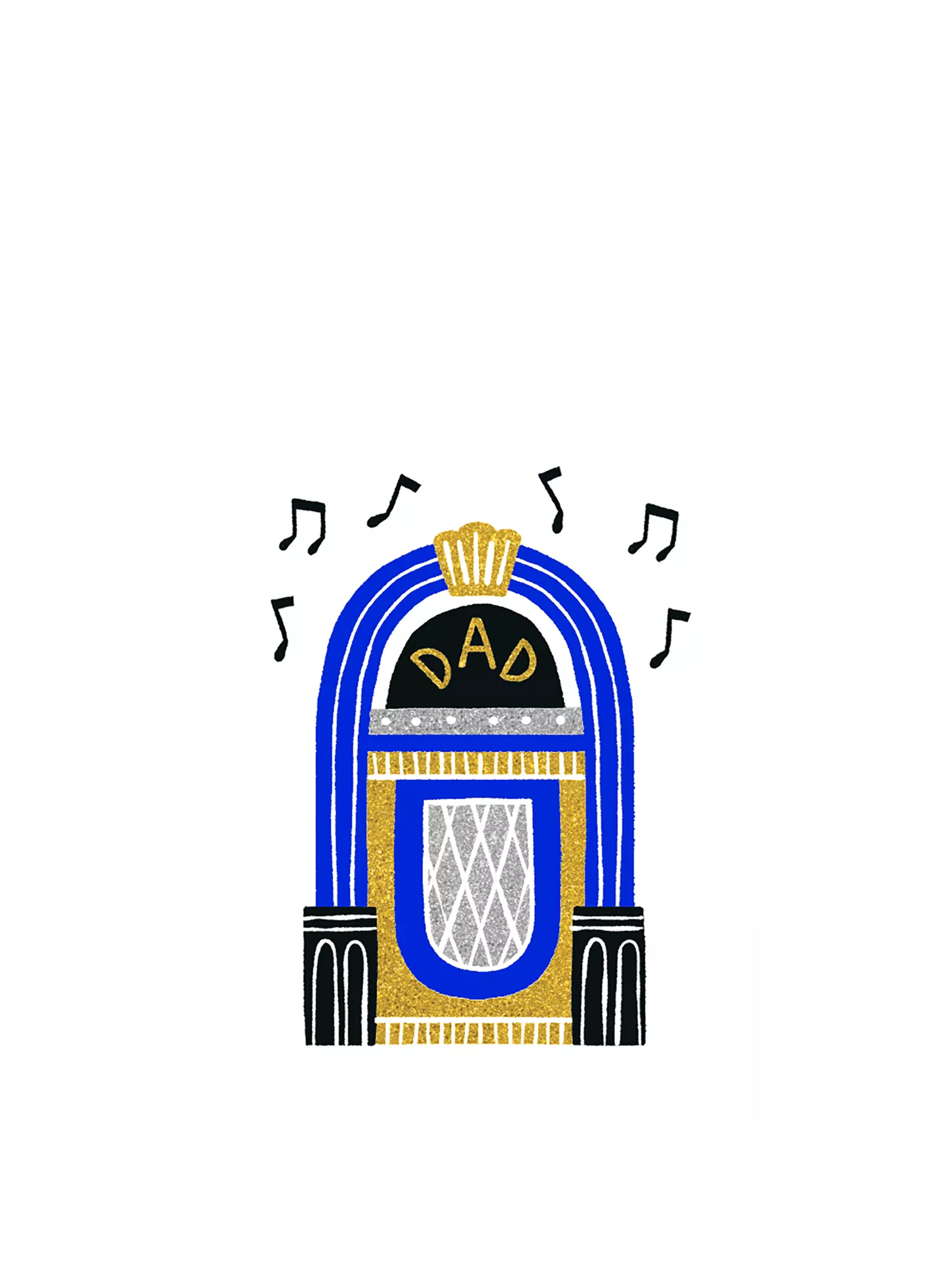 Art File Jukebox Father's Day Card (British brand)