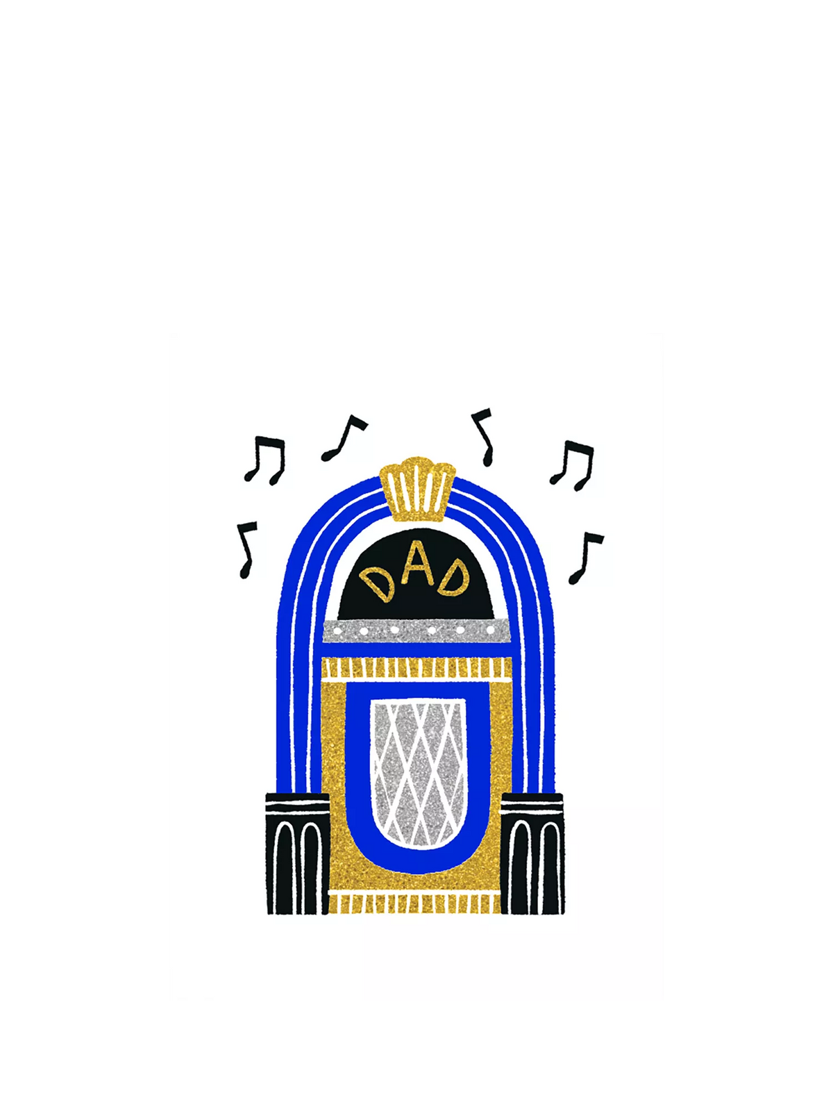 Art File Jukebox Father's Day Card (British brand)