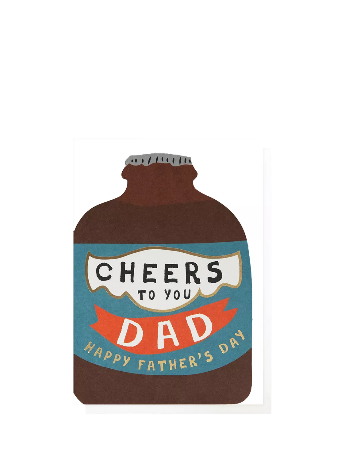 Caroline Gardner Dad Bottle Father's Day card 162x116mm - British product