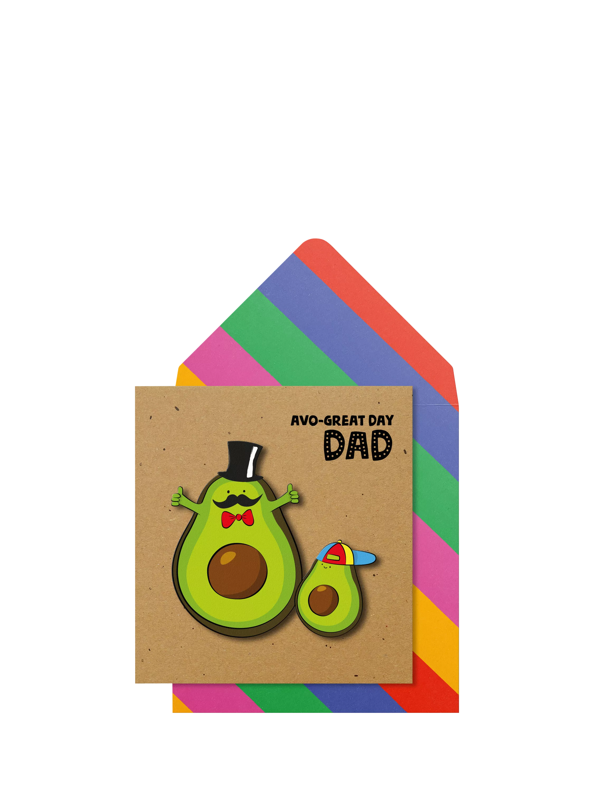 Tache Crafts Father's Day card avocado design (British brand)