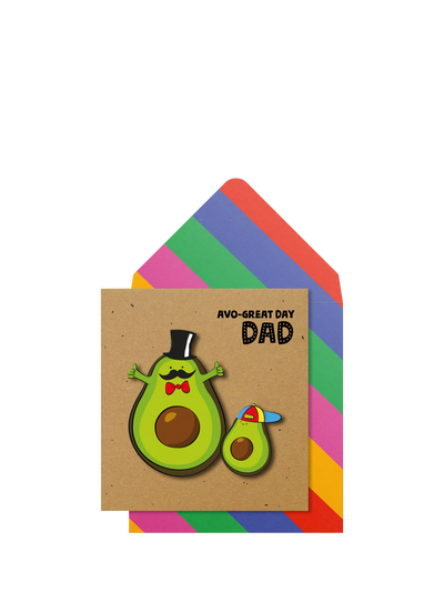 John Lewis Tache Crafts Avocado & Son Father's Day Greetings Card- Buy online at McGrocer